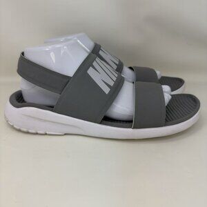 Nike Tanjun Sandals Gray White Women's Size 10